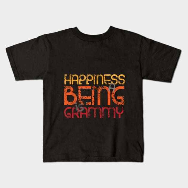 Happiness is being a Grammy Kids T-Shirt by Goldewin